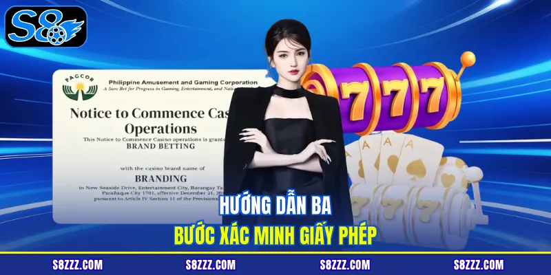 Hướng dẫn ba bước xác minh giấy phép